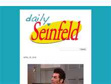 Tablet Screenshot of dailyseinfeld.com